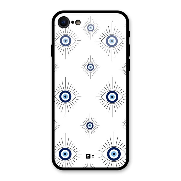 Evil Eye Wall Glass Back Case for iPhone 8