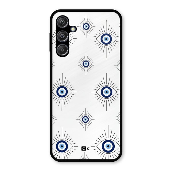 Evil Eye Wall Metal Back Case for Galaxy M34 5G