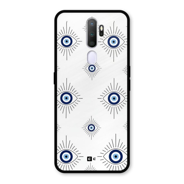 Evil Eye Wall Metal Back Case for Oppo A9 (2020)