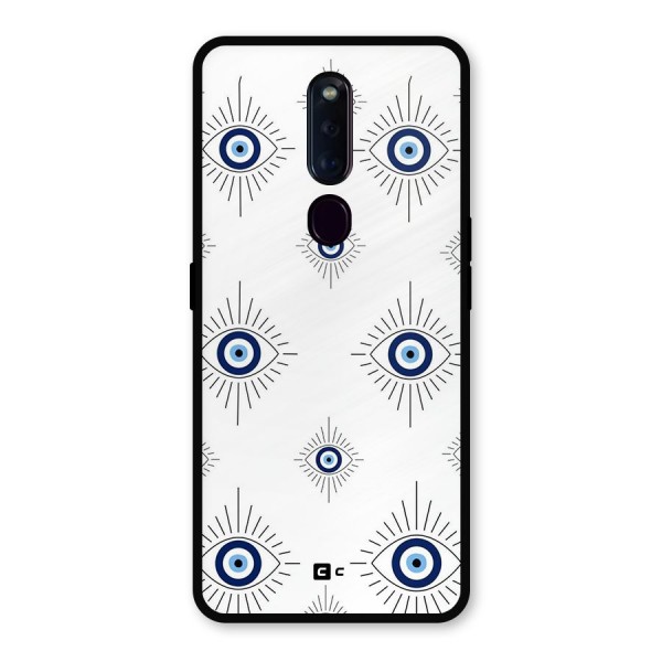 Evil Eye Wall Metal Back Case for Oppo F11 Pro