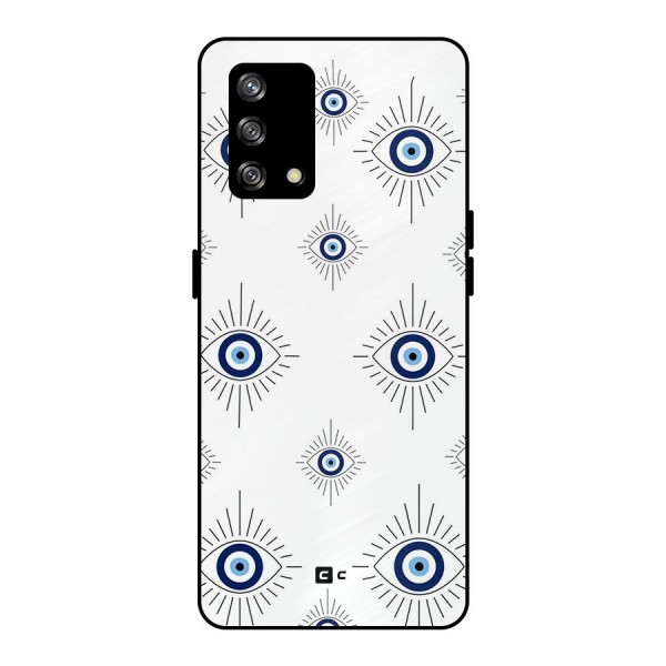 Evil Eye Wall Metal Back Case for Oppo F19