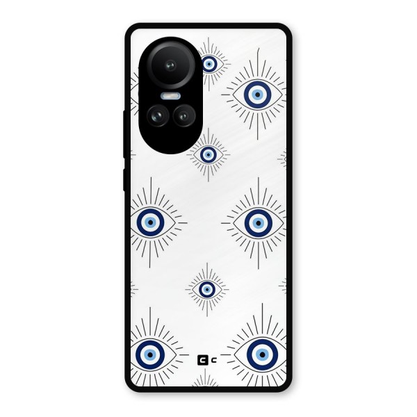 Evil Eye Wall Metal Back Case for Oppo Reno10