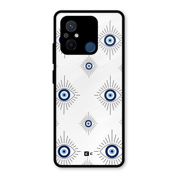 Evil Eye Wall Metal Back Case for Poco C55