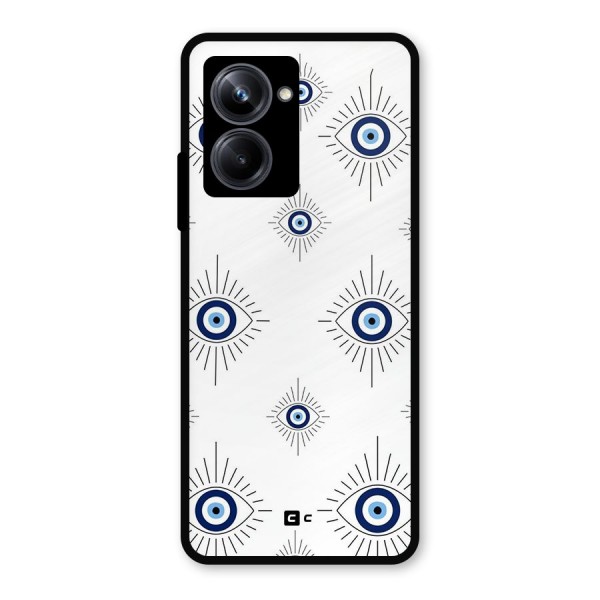 Evil Eye Wall Metal Back Case for Realme 10 Pro