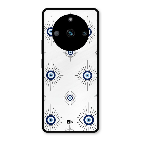 Evil Eye Wall Metal Back Case for Realme 11 Pro