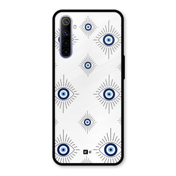 Evil Eye Wall Metal Back Case for Realme 6