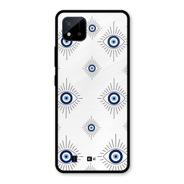 Evil Eye Wall Metal Back Case for Realme C11 2021