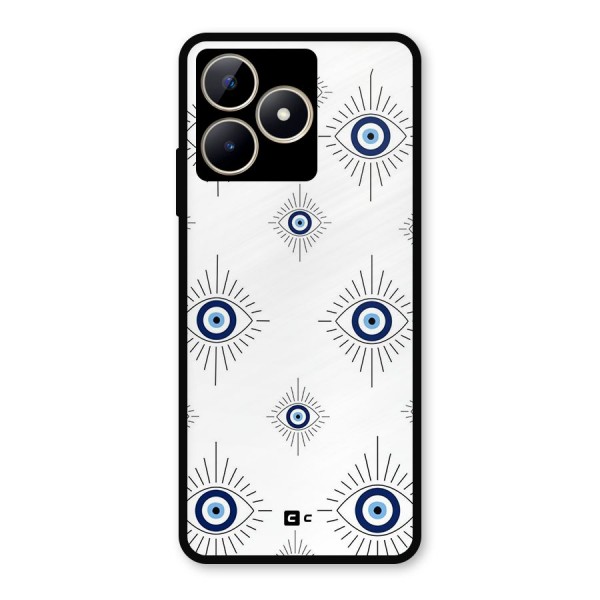 Evil Eye Wall Metal Back Case for Realme Narzo N53