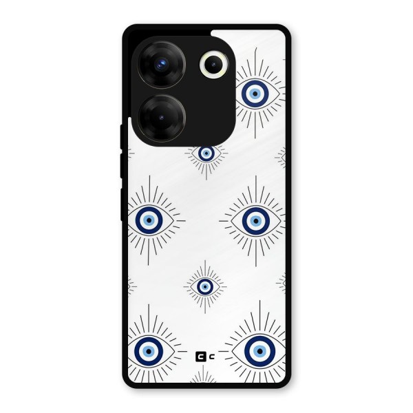 Evil Eye Wall Metal Back Case for Tecno Camon 20