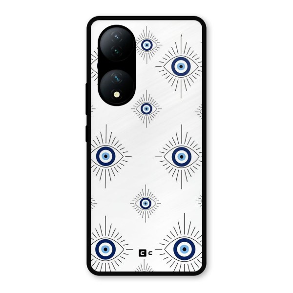 Evil Eye Wall Metal Back Case for Vivo T2