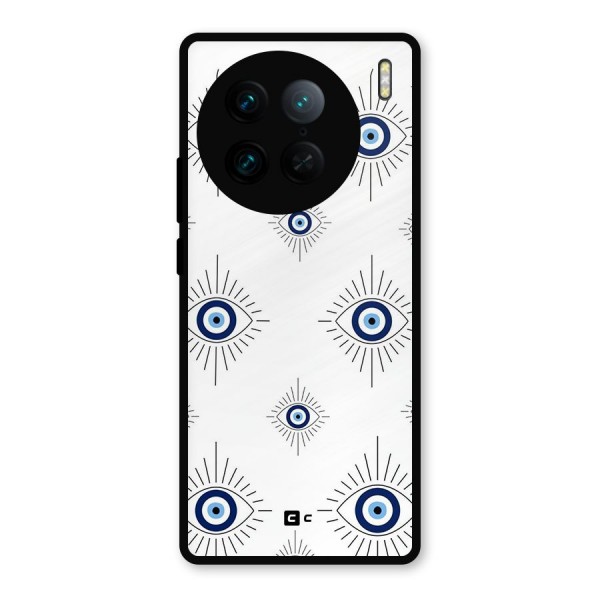 Evil Eye Wall Metal Back Case for Vivo X90 Pro