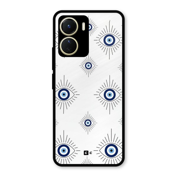 Evil Eye Wall Metal Back Case for Vivo Y16