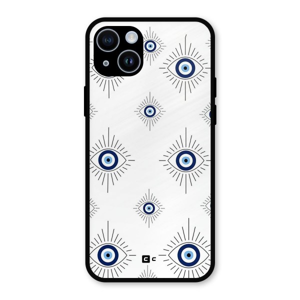 Evil Eye Wall Metal Back Case for iPhone 14