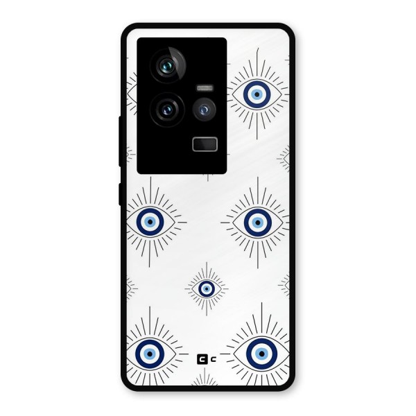 Evil Eye Wall Metal Back Case for iQOO 11 5G