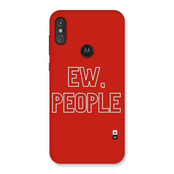 Ew People Back Case for Motorola One Power