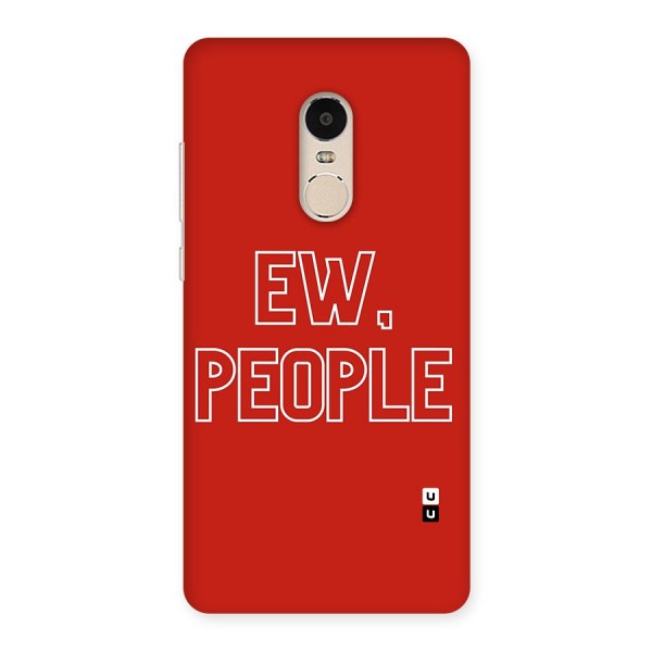 Ew People Back Case for Xiaomi Redmi Note 4