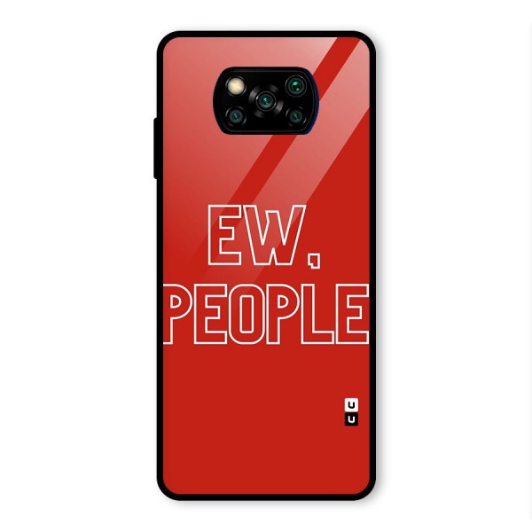 Ew People Glass Back Case for Poco X3 Pro