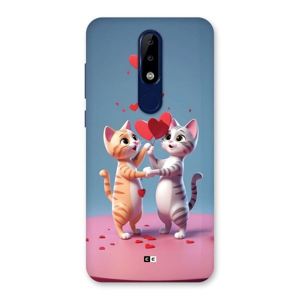 Exchanging Hearts Back Case for Nokia 5.1 Plus