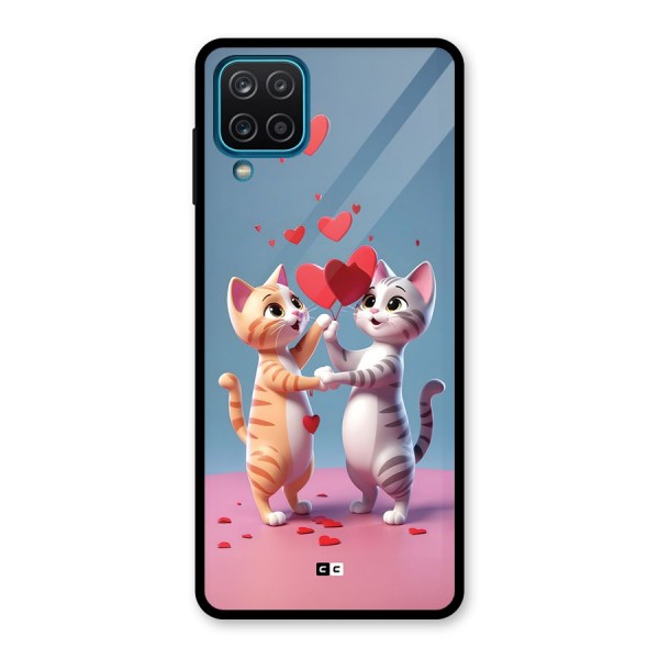 Exchanging Hearts Glass Back Case for Galaxy A12