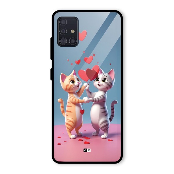 Exchanging Hearts Glass Back Case for Galaxy A51