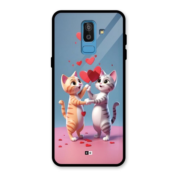 Exchanging Hearts Glass Back Case for Galaxy J8