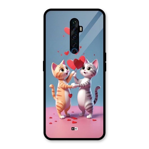 Exchanging Hearts Glass Back Case for Oppo Reno2 F