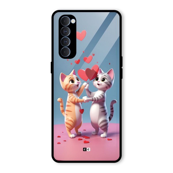 Exchanging Hearts Glass Back Case for Oppo Reno4 Pro