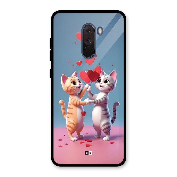 Exchanging Hearts Glass Back Case for Poco F1