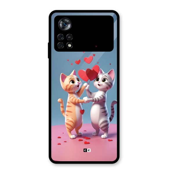 Exchanging Hearts Glass Back Case for Poco X4 Pro 5G