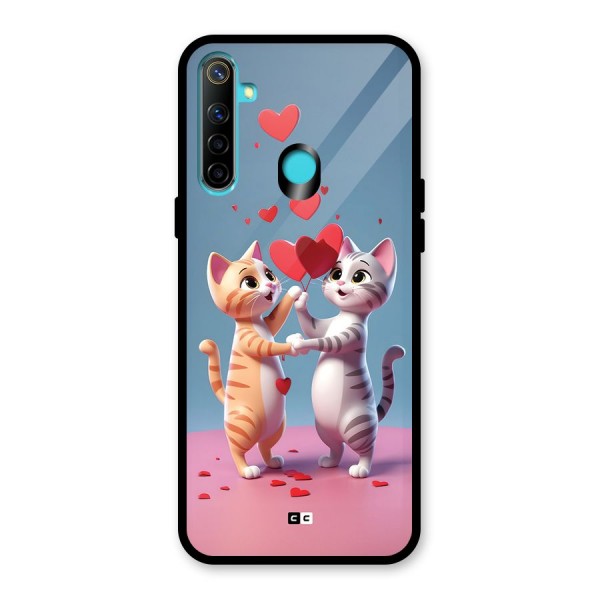 Exchanging Hearts Glass Back Case for Realme 5