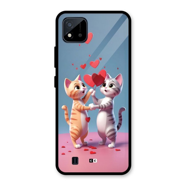 Exchanging Hearts Glass Back Case for Realme C11 2021