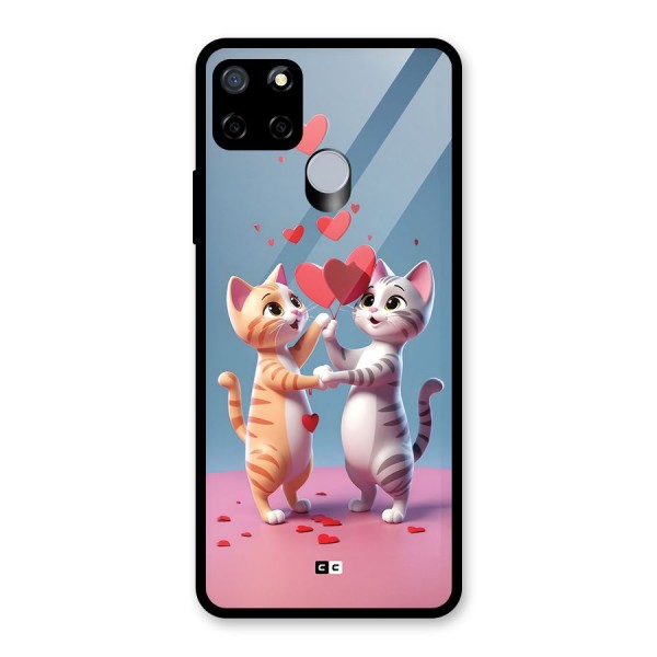 Exchanging Hearts Glass Back Case for Realme Narzo 20