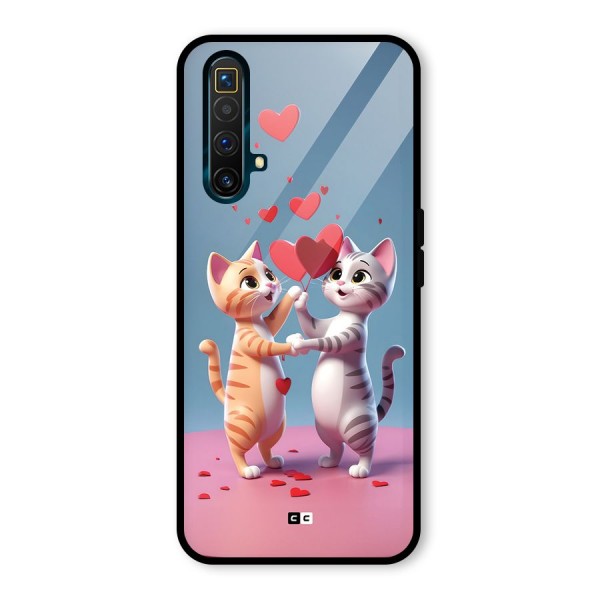 Exchanging Hearts Glass Back Case for Realme X3 SuperZoom