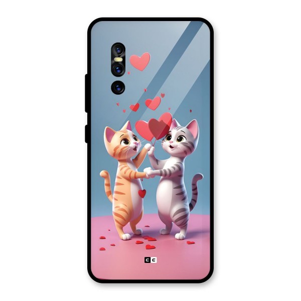 Exchanging Hearts Glass Back Case for Vivo V15 Pro