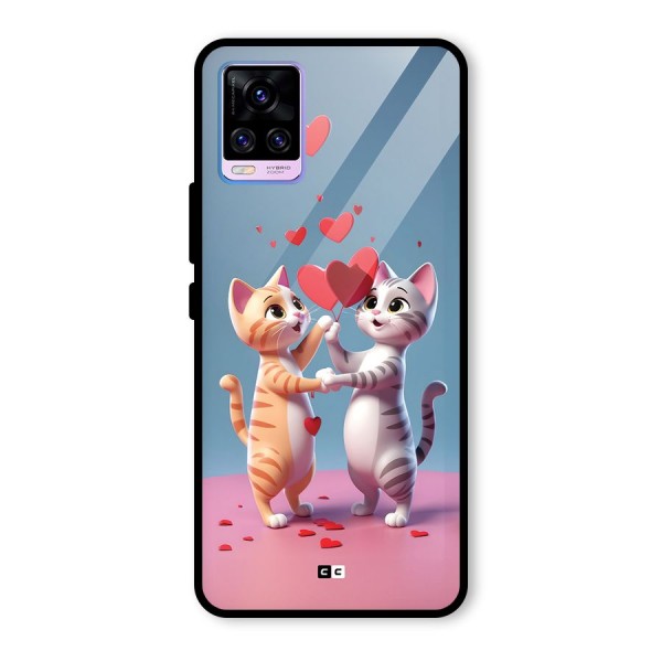 Exchanging Hearts Glass Back Case for Vivo V20 Pro