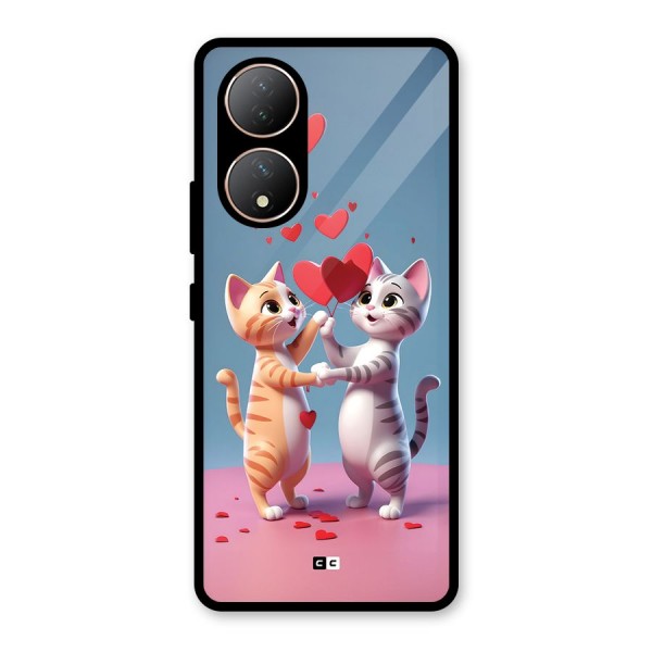 Exchanging Hearts Glass Back Case for Vivo Y100A