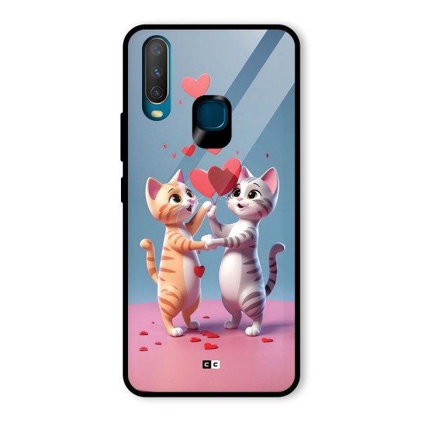 Exchanging Hearts Glass Back Case for Vivo Y12