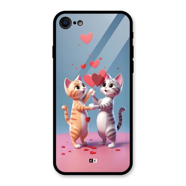 Exchanging Hearts Glass Back Case for iPhone 8