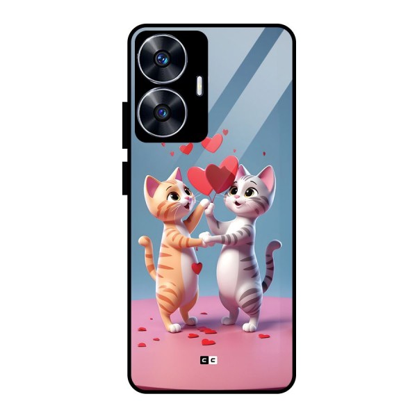 Exchanging Hearts Glass Back Case for realme C55