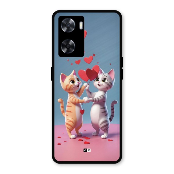 Exchanging Hearts Metal Back Case for Oppo A57 2022