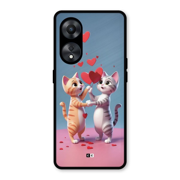 Exchanging Hearts Metal Back Case for Oppo A78