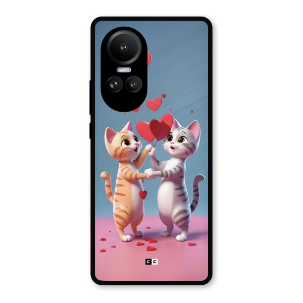 Exchanging Hearts Metal Back Case for Oppo Reno10 Pro