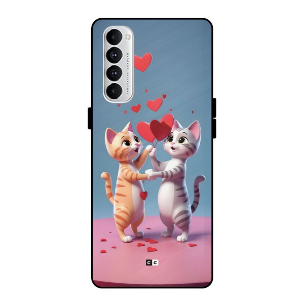 Exchanging Hearts Metal Back Case for Oppo Reno4 Pro