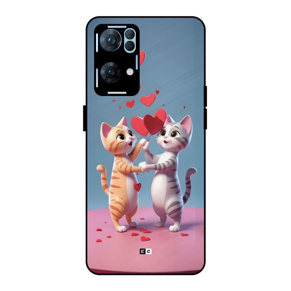 Exchanging Hearts Metal Back Case for Oppo Reno7 Pro 5G