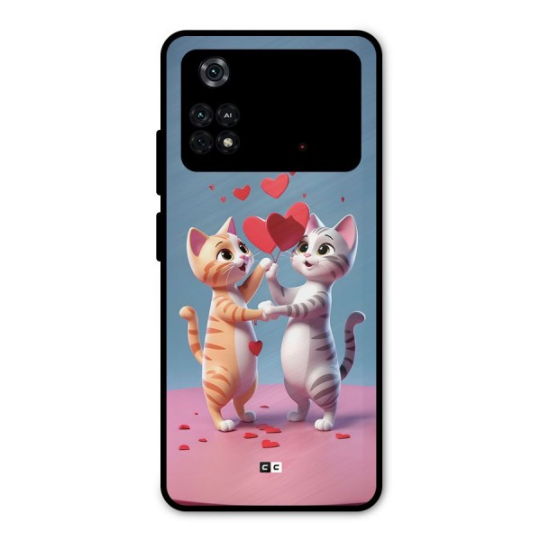 Exchanging Hearts Metal Back Case for Poco M4 Pro 4G