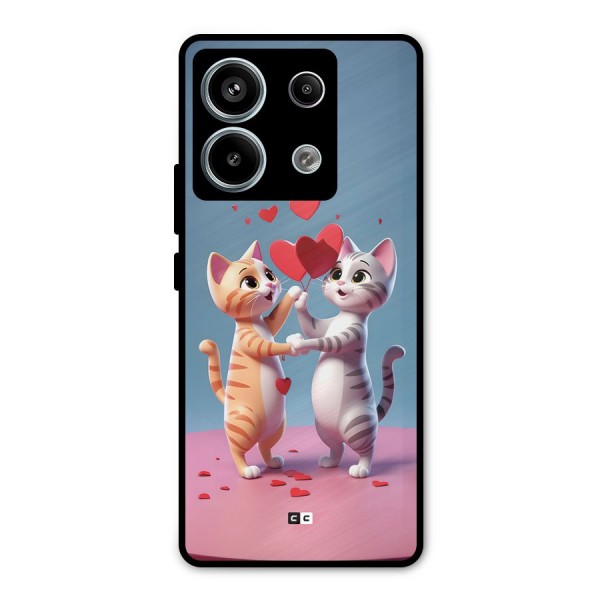 Exchanging Hearts Metal Back Case for Redmi Note 13 Pro 5G