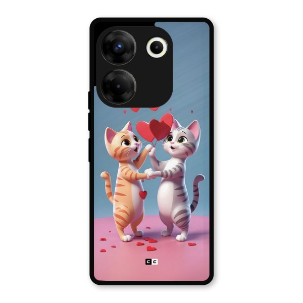 Exchanging Hearts Metal Back Case for Tecno Camon 20 Pro