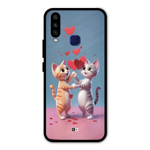 Exchanging Hearts Metal Back Case for Vivo Y15