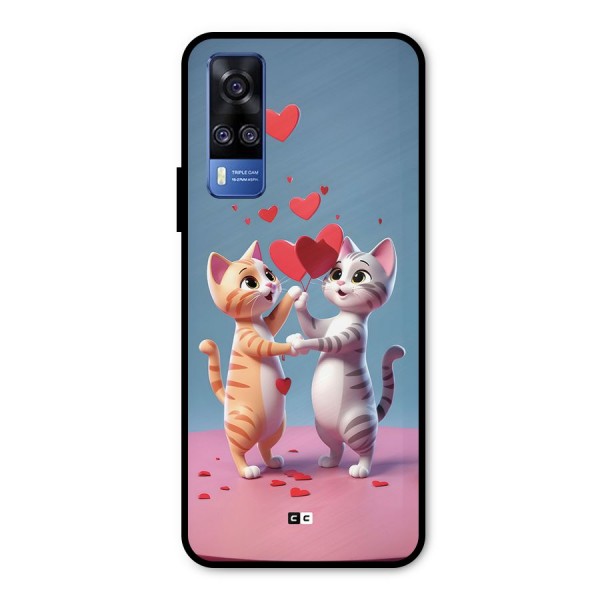 Exchanging Hearts Metal Back Case for Vivo Y31