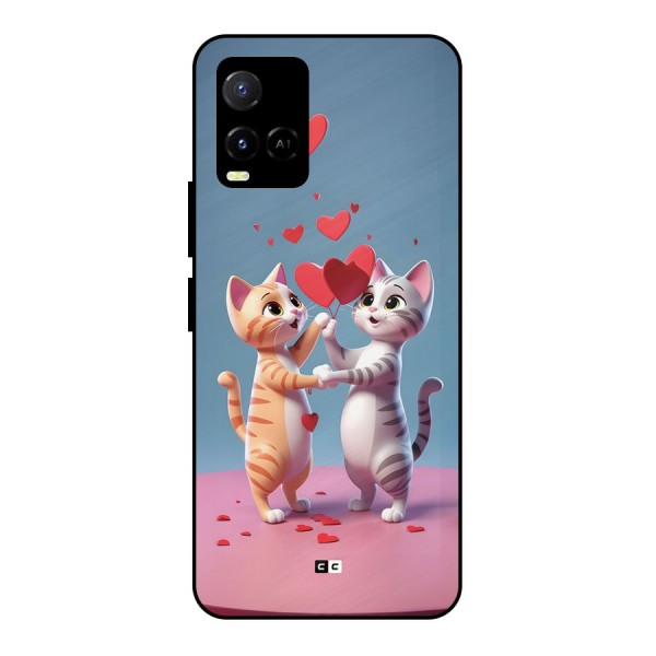 Exchanging Hearts Metal Back Case for Vivo Y33s